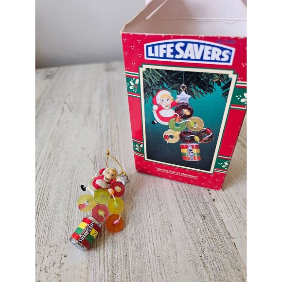 Enesco Lifesavers starring role Xmas candy ornament vintage Xmas tree 1995 13705 - Picture 1 of 9